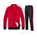 Aangepaste team training sportkleding dames mannen tracksuit set